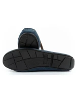 Wrangler pánské polobotky mokasíny Maifield Suede přírodní kůže námořnická modř