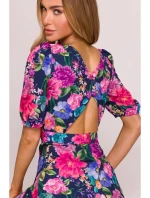 M858 Maxi šaty s otevřenými zády - model 1