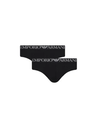 Pánské slipy 2Pack 112079 4R502 07320 černé - Emporio Armani Pánské slipy 2Pack 112079 4R502 07320 černé - Emporio Armani