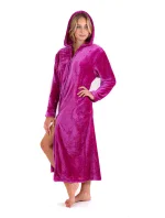 Dámský župan Siena s kapucí na zip 3656 fuchsiová - Vestis