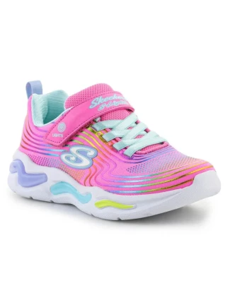 Boty Skechers S-Lights Wavy Beams Jr 302338L-PKMT