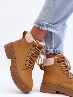 Dámské kožené trapery Hnědé Jette