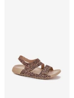 Dámské Kožené Sandály Zazoo K1004 Leopard