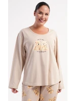 Dámské pyžamo dlouhé Méďové