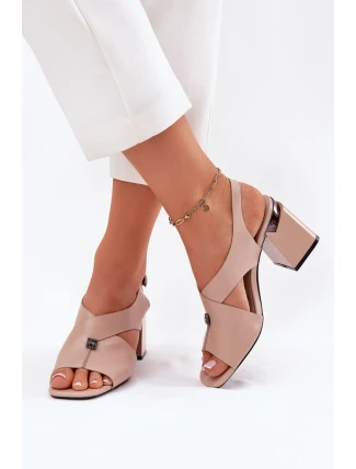 Sandály na podpatku model 212827 Step in style Sandály na podpatku model 212827 Step in style