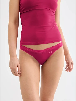 Kalhotky 2 kusy GO Blush Mini 2P - Berry - SLOGGI Kalhotky 2 kusy GO Blush Mini 2P - Berry - SLOGGI