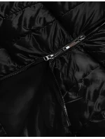 Černá dámská metalická zimní bunda (B8073-1)