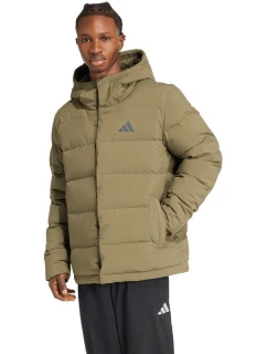 Pánská bunda adidas Helionic Climawarm Hoodie Olive JX0580 pánské oblečení