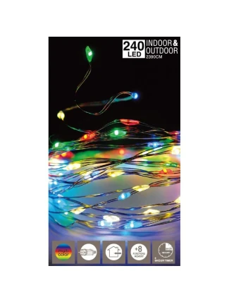 DRÁTĚNÉ SVĚTLO GIRLANDA 240 VEDL VÍCEBAREVNÝ