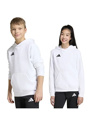 Dětská mikina adidas Entrada 26 Hoody bílá JZ6561