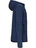 Kariban ProAct PA 365 Pánská pletená fleecová bunda s kapucí 20.P365 light royal blue melange