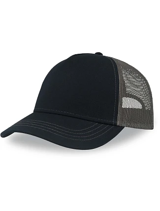 Atlantis Headwear Rapper Canvas-S 5 panelová Trucker kšiltovka 33.0234 navy/dark grey Atlantis Headwear Rapper Canvas-S 5 panelová Trucker kšiltovka 33.0234 navy/dark grey