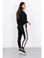 Sada s leopardím potiskem černá Sada s leopardím potiskem černá