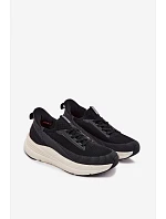 Pánské Sportovní Boty Textilní Slip-Ons Na Platformě Kobbo 102421 Černé