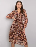 Šaty EM SK 2910 4.97 světle hnědá Šaty EM SK 2910 4.97 světle hnědá