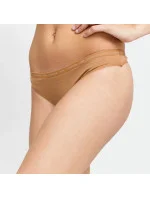 Dámské tanga 2pack QD3788E - W5K - Hnědá - Calvin Klein