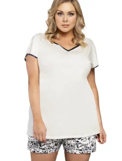 Italská móda Pasja kr.r. kr.sp. barva:bílá/potisk