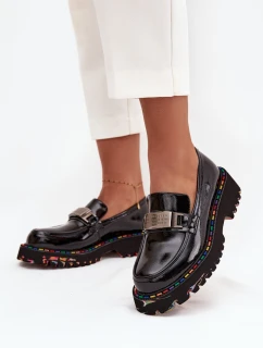 Dámské mokasiny z lakované kůže Artiker 57C0070 Černé