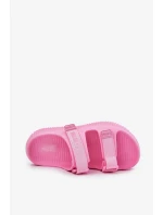 Dámské pěnové pantofle s pásky Big Star  – růžové