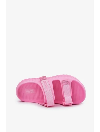 Dámské pěnové pantofle s pásky Big Star  – růžové