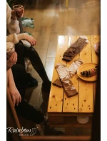 Duhové ponožky Káva Cappuccino 1 pár Duhové ponožky Káva Cappuccino 1 pár