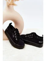 Openwork Sneakers Big Star JJ374133 Black