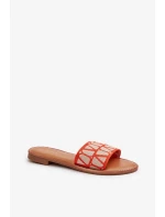 Dámské ploché pantofle Orange Traivea Dámské ploché pantofle Orange Traivea