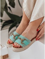 Dámské žabky MISSWAVE zelené FashionStreet ZY0949