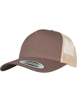 Flexfit 6506 5 panelová Retro Trucker kšiltovka 55.6506 brown/khaki