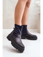Zazoo 2947 Dámské boty z přírodní kůže černé