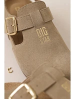 Dámské sandály z přírodního semiše Big Star TT274542 béžové Dámské sandály z přírodního semiše Big Star TT274542 béžové