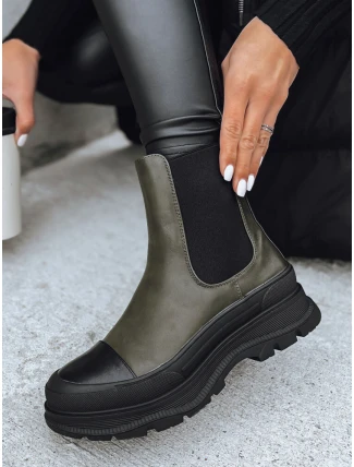 Dámské kozačky DENTAR zelené FashionStreet ZY0411