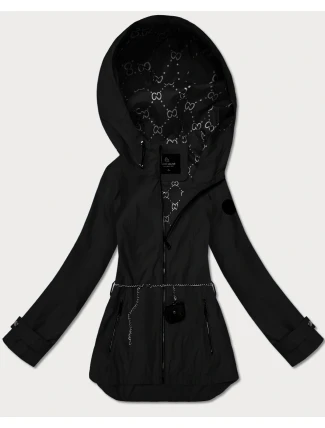 Damska kurtka z łańcuszkiem Goodlookin czarna (KK6021-1)