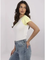 Tričko NM TS V7939.50 bílá žlutá Tričko NM TS V7939.50 bílá žlutá