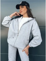 Dámská tepláková souprava AMILIA PREMIUM šedá FashionStreet AY0778 Dámská tepláková souprava AMILIA PREMIUM šedá FashionStreet AY0778