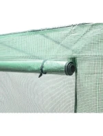 SKLENĚNÁ SKŘÍŇ PRO ZAHRADNÍ TOMATOPY 200x77x168-150CM PE ZELENÁ