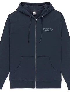 Mikina s kapucí a zipem Quiksilver Chest Logo EQYFT05135-KTP0, tmavě modrá, velikost M