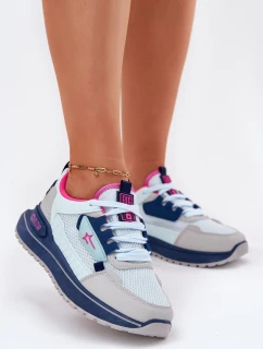 Dámské Sportovní Boty Na Platformě Big Star RR274A225 HI-POLY SYSTEM Modré