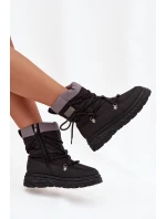 Dámské sněhule na zip Lee Cooper – černé Dámské sněhule na zip Lee Cooper – černé