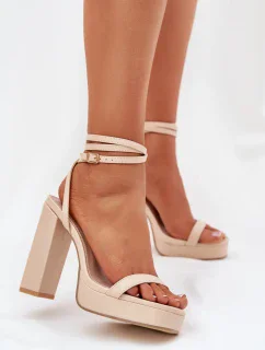 Sandály na podpatku model 212820 Step in style
