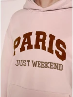 Dámská oversize mikina PARISSIA růžová FashionStreet BY1455