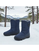 Dámské ploché zateplené sněhule tmavě modré Potocki SU33310