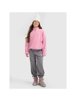 Oversize 4FHřejivý fleece se stojáčkem dívky 4F 4FJRAW25TFLEF441-54S
