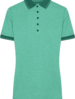 Daiber JN 705 Dámské žerzejové melírované polo 02.0705 green melange/dark green