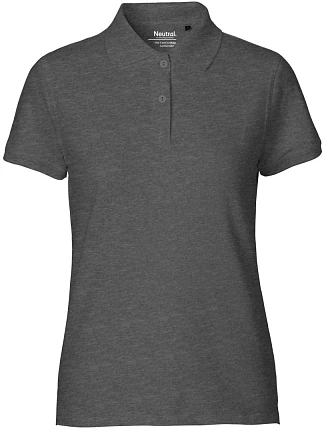 Neutral O 22980 Dámské piqué polo z bio bavlny 77.2280 dark heather Neutral O 22980 Dámské piqué polo z bio bavlny 77.2280 dark heather