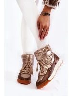 Dámské sněhule Memory Foam Big Star KK274276 Zlato-hnědá Dámské sněhule Memory Foam Big Star KK274276 Zlato-hnědá