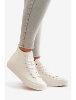 Dámské Zateplené Tenisky Z Eko Kůže Bílé Big Star OO274932
