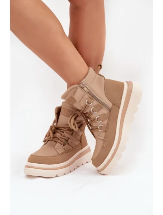 Dámské Botky Trapery Na Platformě Camel Liorae