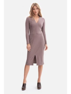 B307 Pletené tužkové šaty - cococa