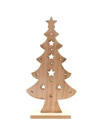 OZDOBNÝ DŘEVĚNÝ VÁNOČNÍ STROMEK 32CM HVĚZDA